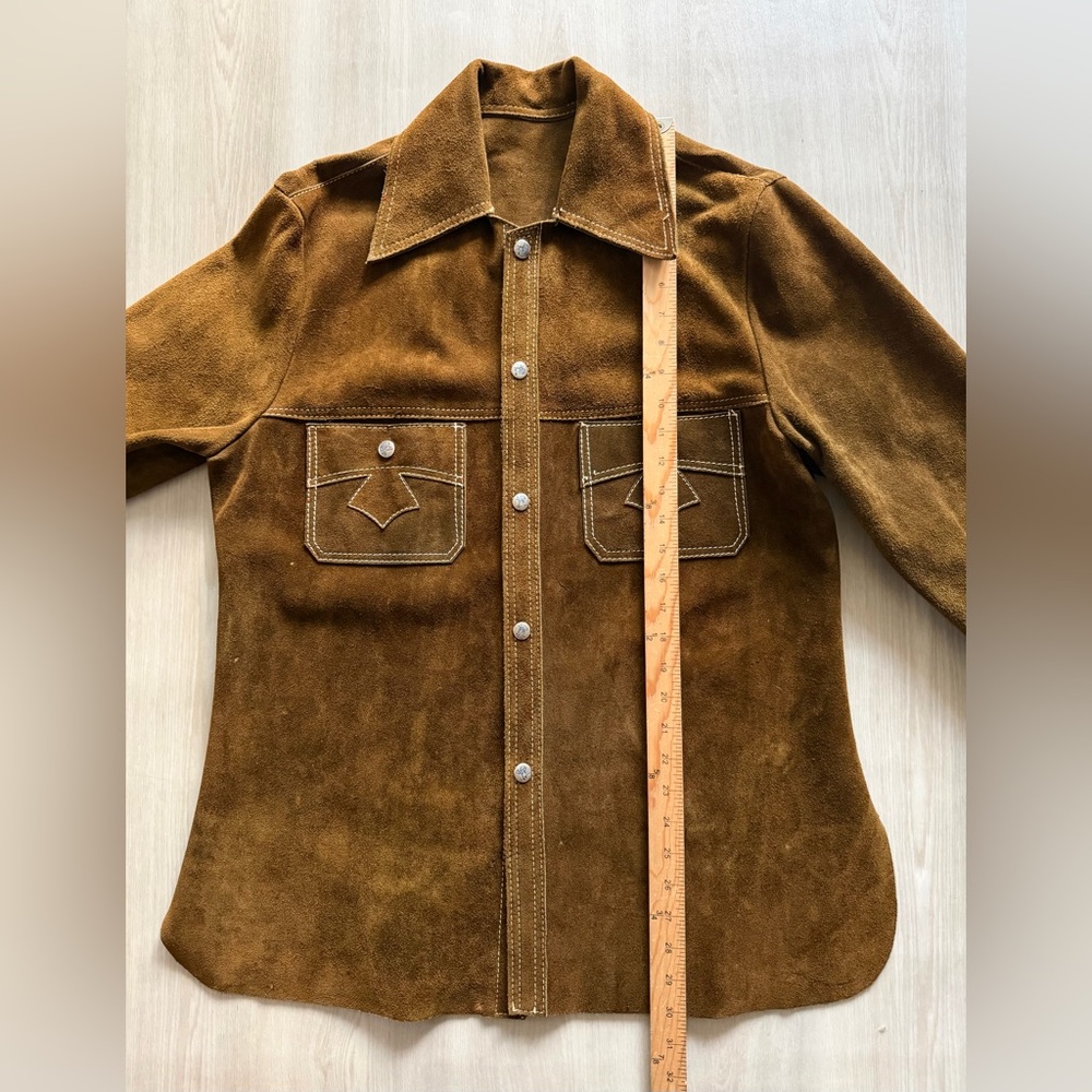 Vintage Leather Suede Rancher Jacket Western Styling Handmade Sz L - Picture 9 of 14